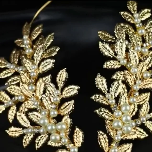 🆕 🚨2 article🚨Leaf Crown with ribbon & Arm Cuff - Picture 7 of 13